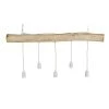 Maisons Du Monde Suspensions Suspension Rampe 5 Douilles En Peuplier Et Métal Blanc
